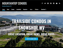Tablet Screenshot of mountaintopcondos.com